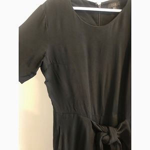 COS cropped culotte short sleeve jumpsuit with tie